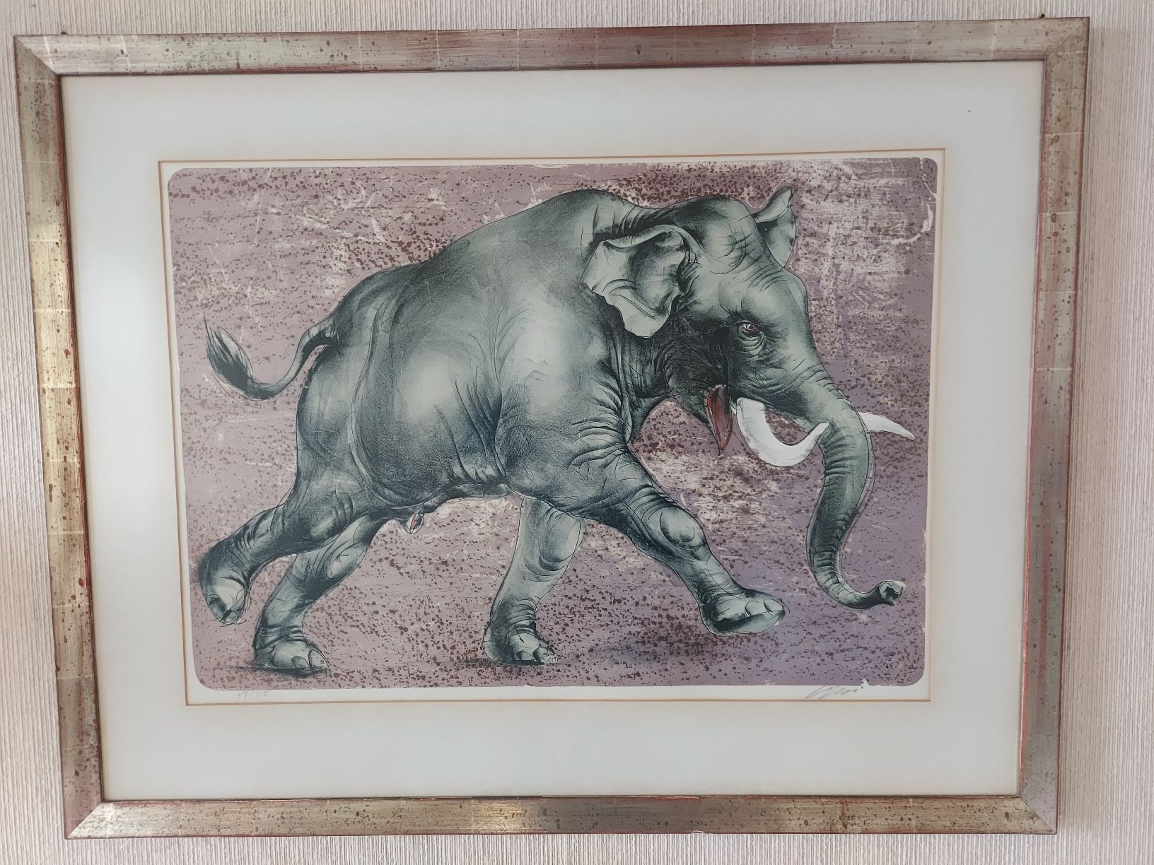 Arts picturaux & lithographies: Lithographie HANS ERNI Elefant – D'occasion à Farnern par rehafach
