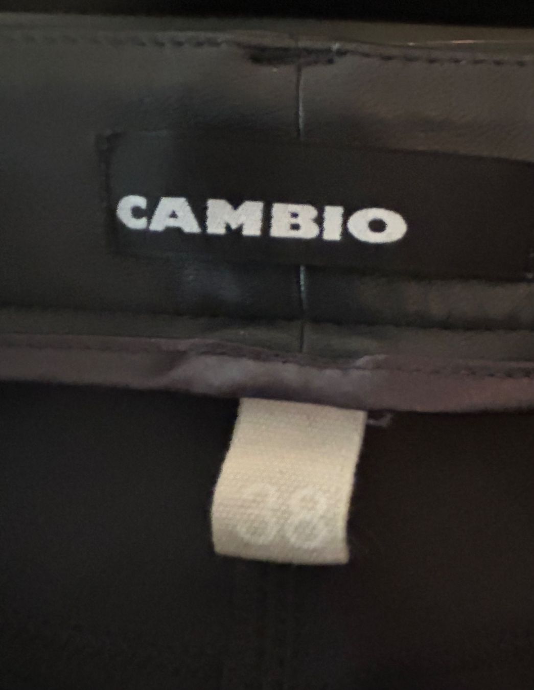 Cambio Pantaloni: Cambio Slim Fit Ray in Lederoptik, Graphit, 38 – Usato da Küsnacht ZH venduto da saluki12 3