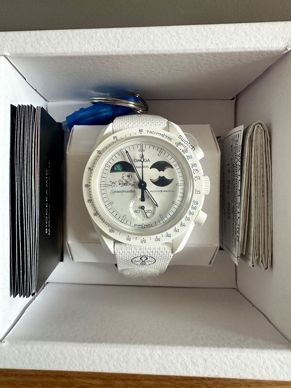 Swatch Orologi: Swatch Moonswatch Moonshine Gold – Nuovo e nell'imballaggio originale da Hirzel venduto da Thenoah78