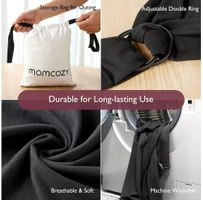 Momcozy Baby Wrap Carrier (Black) with original carry bag
