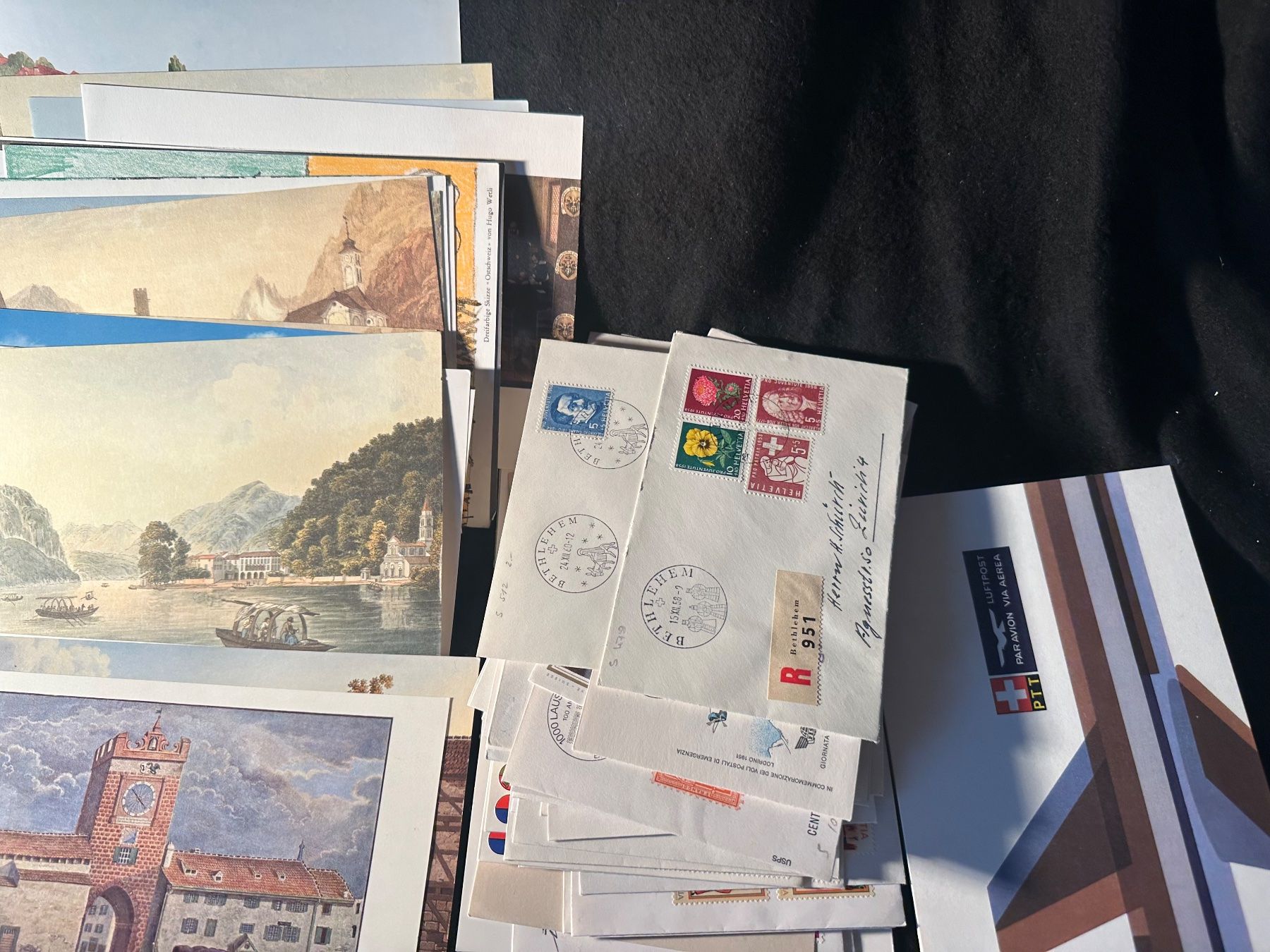 Tous les timbres: Sammlung Briefe Karten Maximumkarten Sonderbriefe FDC usw. – D'occasion à Stettfurt par 2442 6
