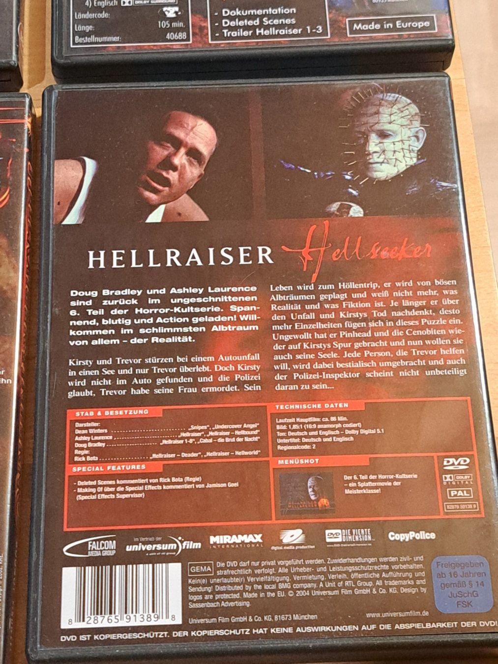 Alle DVDs: Boxset HELLRAISER 1-6, alle Teile sind UNCUT – Gebraucht aus Unterseen von Kanica 8