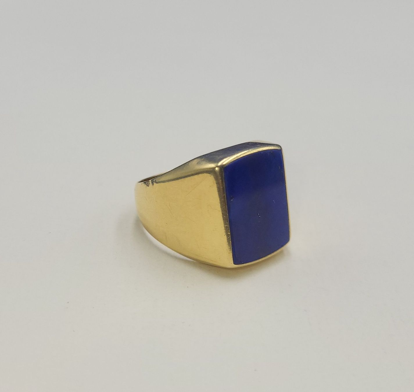 Anelli: Gold 585 Massiv Ring Mit Lapislazuli – Usato da Wald ZH venduto da Aniade 8