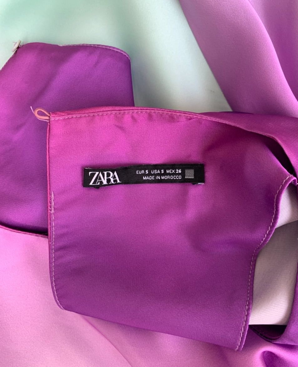 Zara Vestiti: Splendide longue robe tie-dye ZARA dégradé violet vert  t.S – Nuovo (secondo la descrizione) da Martigny venduto da only__you 7