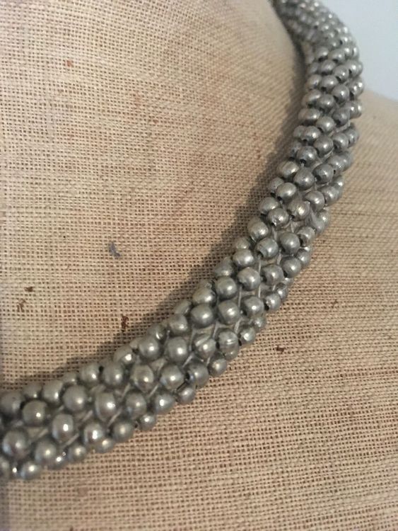 Catenine: Geknüpfte silberne Modeschmuck-Schlangenkette – Nuovo e nell'imballaggio originale da Baden venduto da sylivianne 1