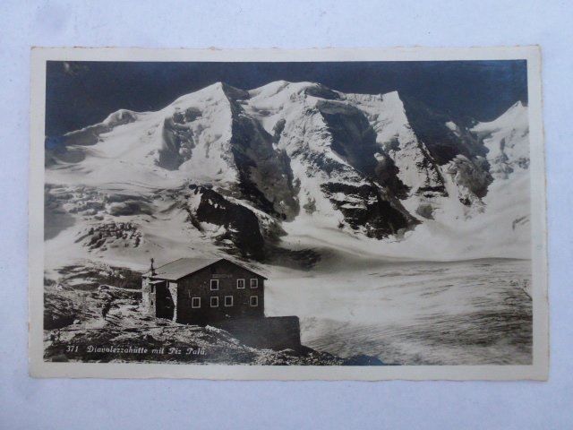 Cartoline postali: AK Diavolezzahütte mit Piz Palü – Usato da Walkringen venduto da Casablanca777
