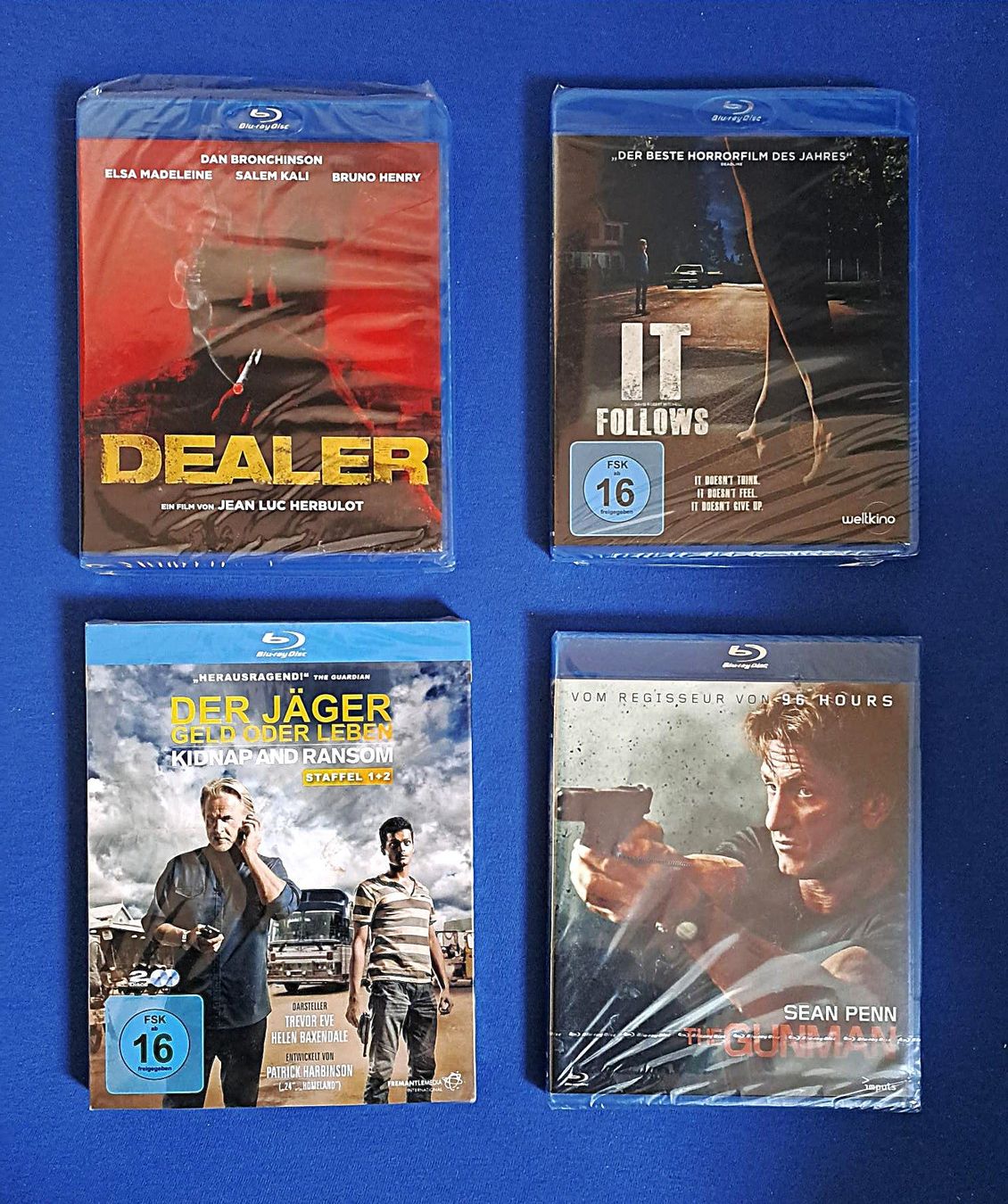 Tous les DVDs: Vier Action Blu Ray Filme neu originalverpackt – Neuf avec emballage d'origine à Zürich par leachim321