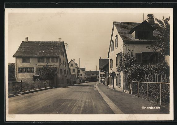 Cartes postales: AK Erlenbach /ZH, Strassenpartie – D'occasion à Berlin par bartko-reher