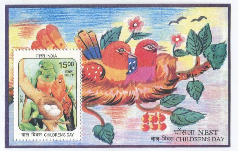 Tutti i francobolli: Block "Vögel". Indien. – Nuovo e nell'imballaggio originale da Basel venduto da Butsch5