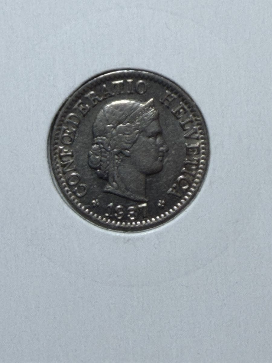 Tutti le monete: CH - 5 cts - 1937 – Usato da Payerne venduto da Mike1682 1