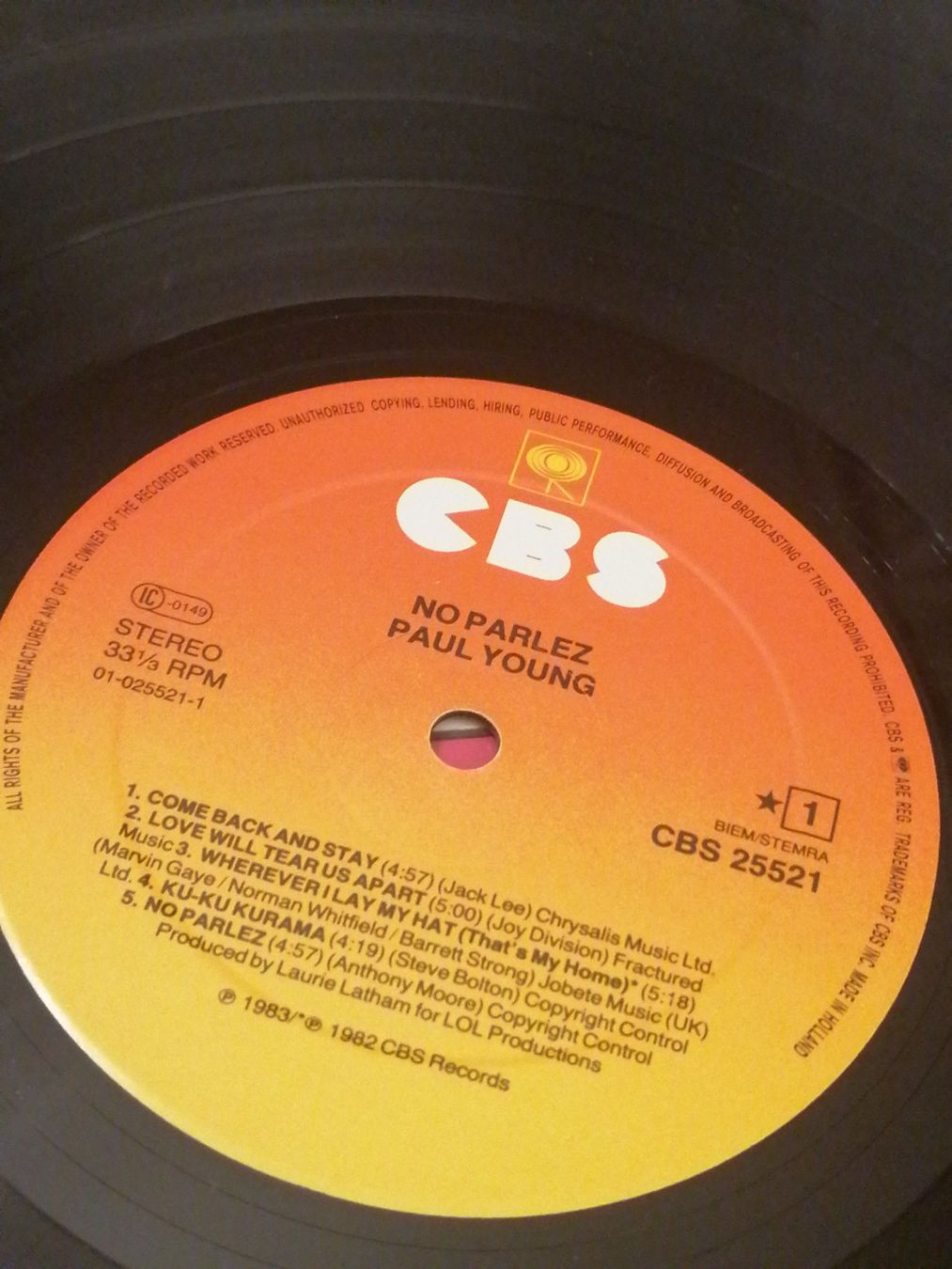 Dischi in vinile: LP - Paul Young - No Parlez - Vinyl – Usato da Basel venduto da vintagecollector 3