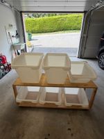 Sortera sortierer 6 Stk. mit Holzregal mit Räder