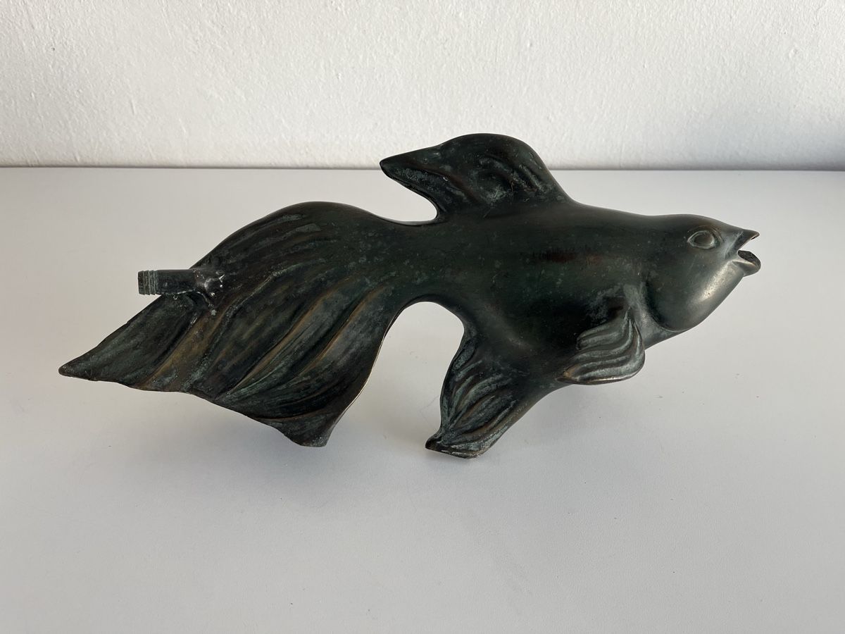 Sculture & Statue: Fisch aus Bronze – Usato da Wetzikon ZH venduto da seli03