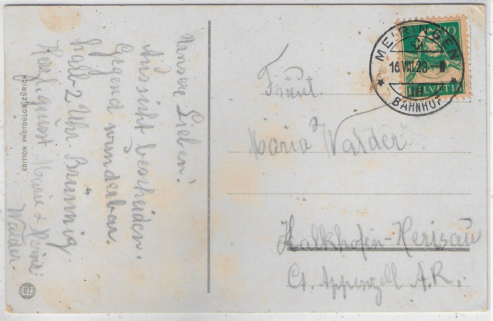 Cartoline postali: Brünig - Kurhaus - Litho – Usato da Ettingen venduto da Kartenplanet 1