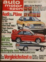 AMS 8/85 Saab 9000 T16 Audi 80 100 200 Quattro Escort RS xx