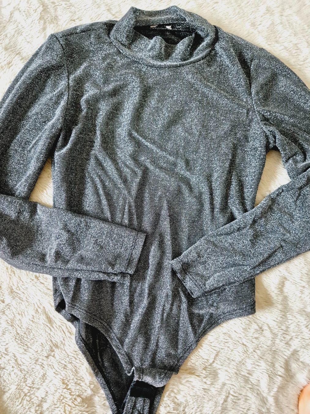 Maglioni & Felpe: BODY 36 SILBER SCHWARZ GLITZER FÄDEN PULLI BLUSE SHIRT TOP – Nuovo (secondo la descrizione) da Elsau venduto da the-colorful-side 2