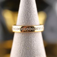 Goldring 18K mit Diamanten
