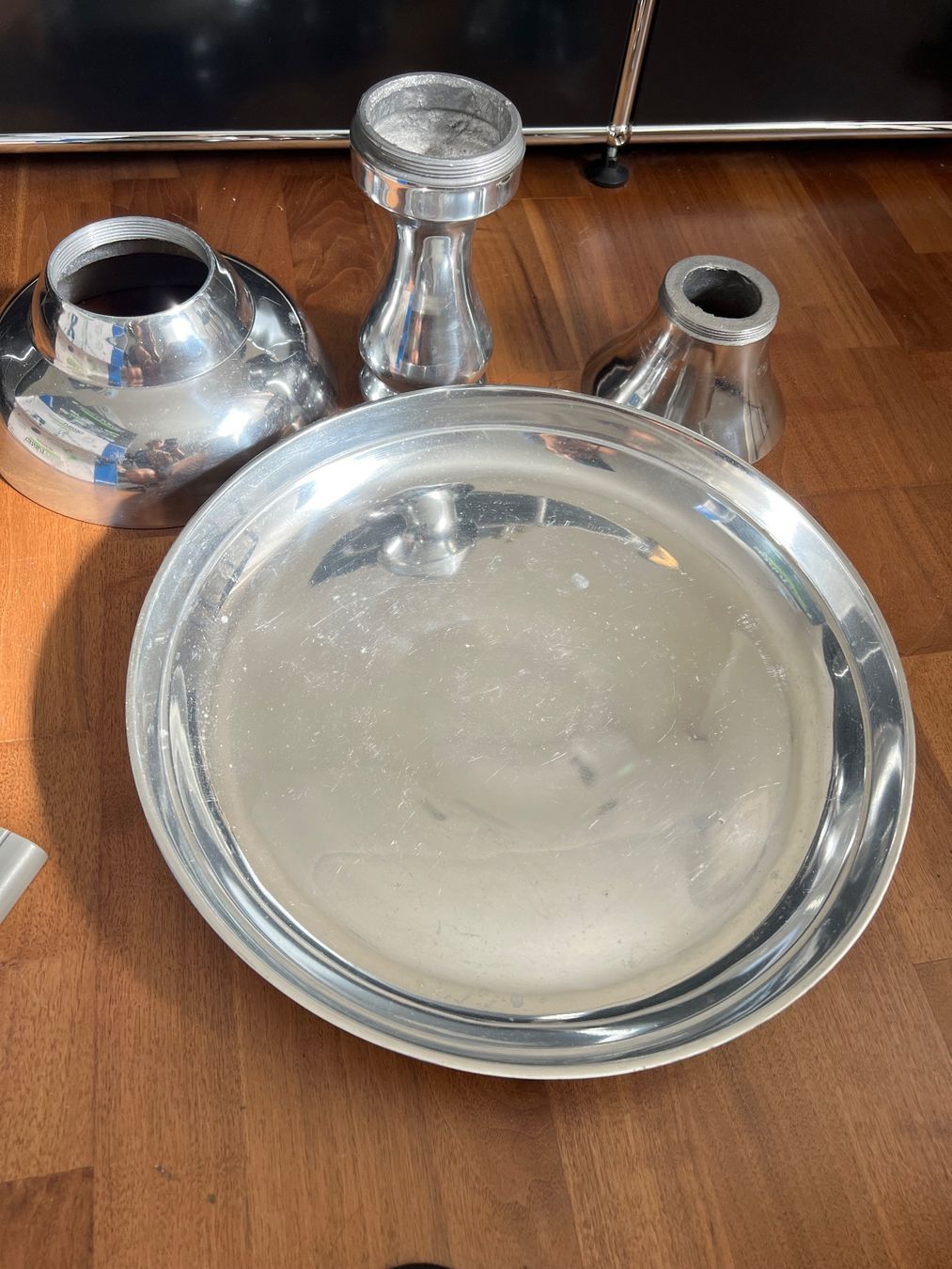 Tische: Chrom Beistelltisch Tortenständer Schale – Gebraucht aus Jona von Sariksa 9