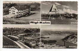 4-Bild-AK RIGI-KULM Arth-Rigi-Bahn