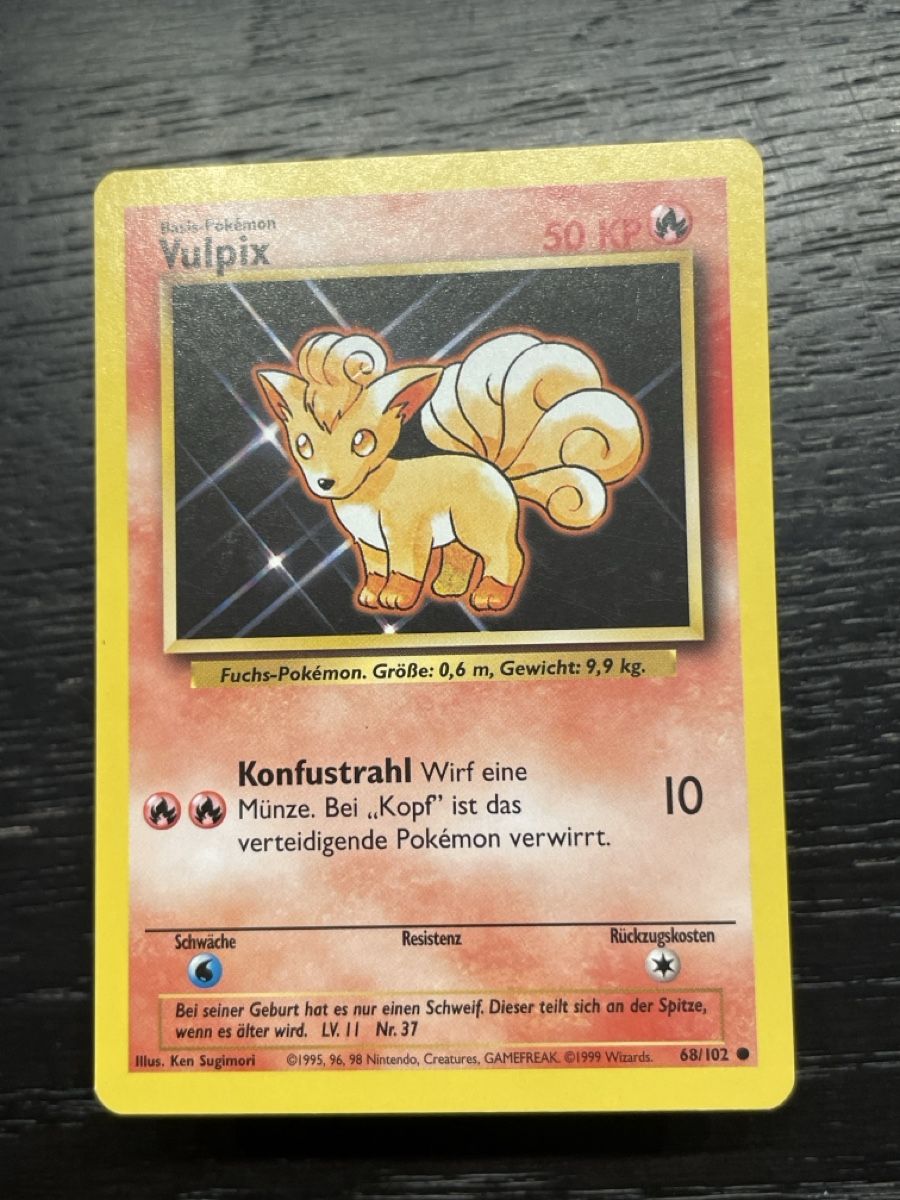 Pokémon Sammelbilder & Trading cards: Pokemon Vulpix Base basis 68/102 – Gebraucht aus Hugelshofen von Suimosa