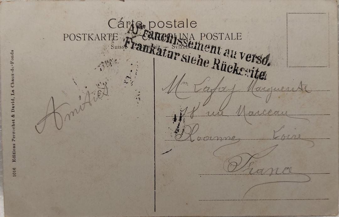 Cartoline postali: LAUSANNE - Palais de Rumine - 1911 – Usato da Delémont venduto da Domdom1 1