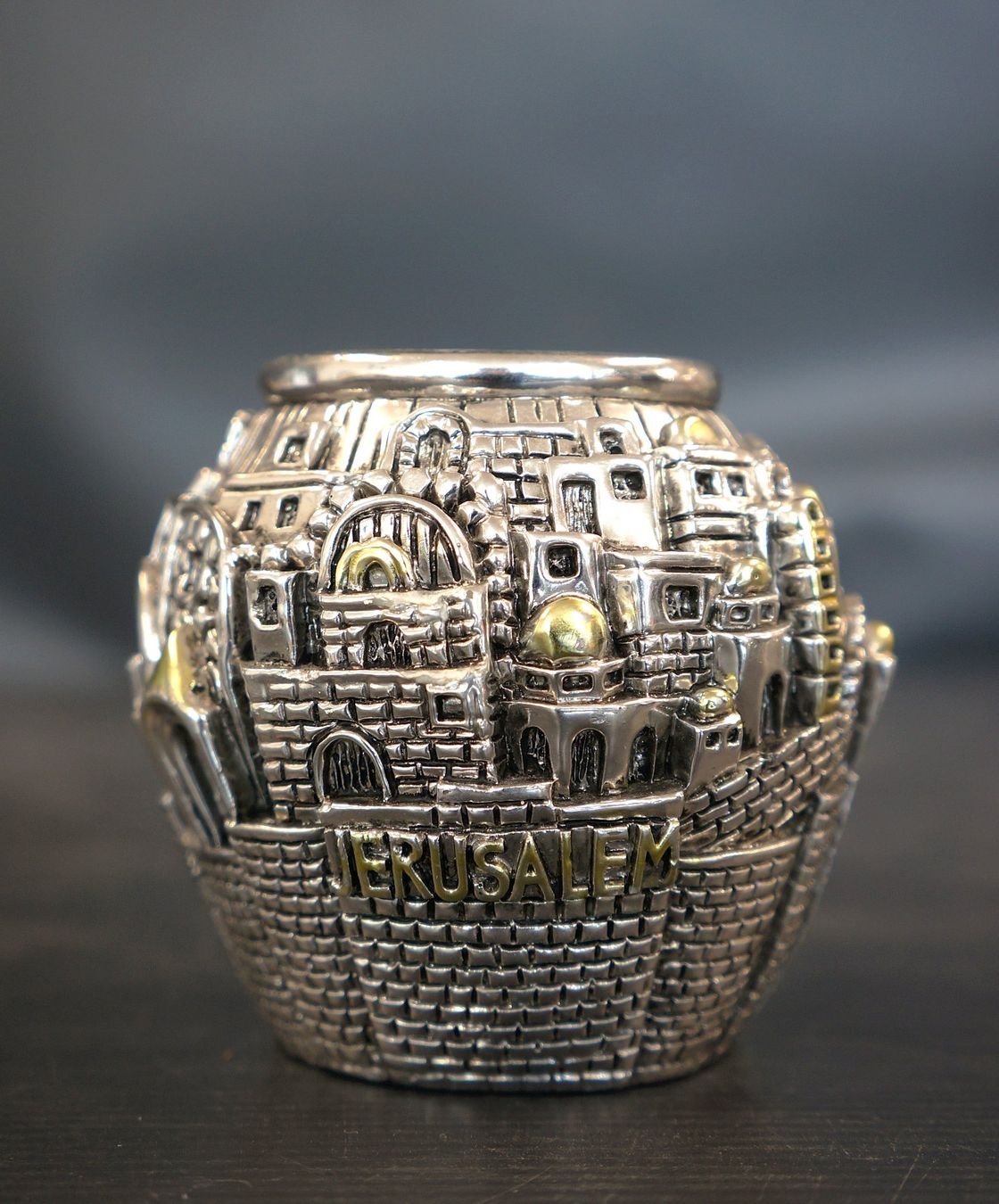 Portacandele: Silber Jerusalem Kerzenhalter R.AS925 – Usato da Basel venduto da bk_brockibasel