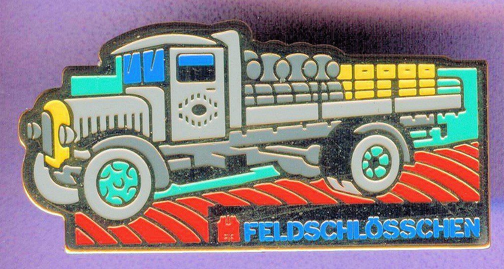 Feldschlösschen Placchette & Badge: FELDSCHLÖSSCHEN Bier  Lastwagen – Usato da Winterthur venduto da Sammleroase