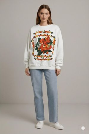 Emporio Ciano Sweatshirt mit Blumenmuster - Klassische