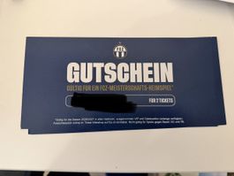 Gutschein FCZ Meisterschaftsheimspiel 2 Tickets