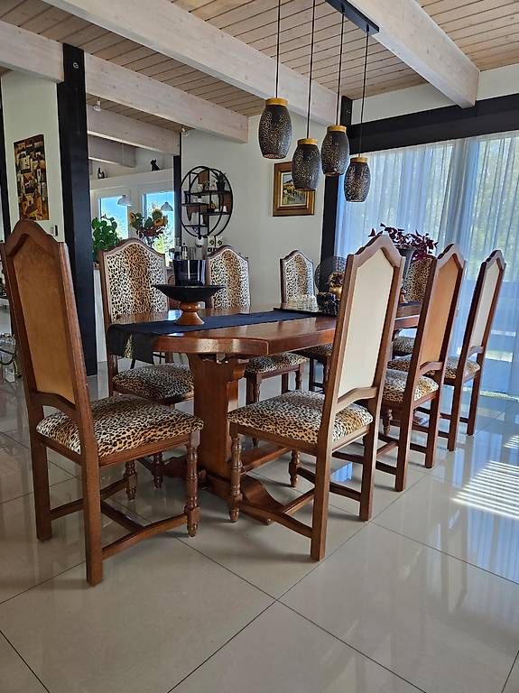 Tischset: Table "Monastère" et 8 chaises "Louis XIII" – Gebraucht aus Bassins von Claudal66