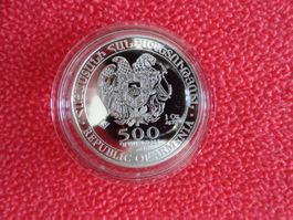 ARMENIEN - 2013 - 500 DRAM - ARCHE NOAH - 1 OZ FEINSILBER