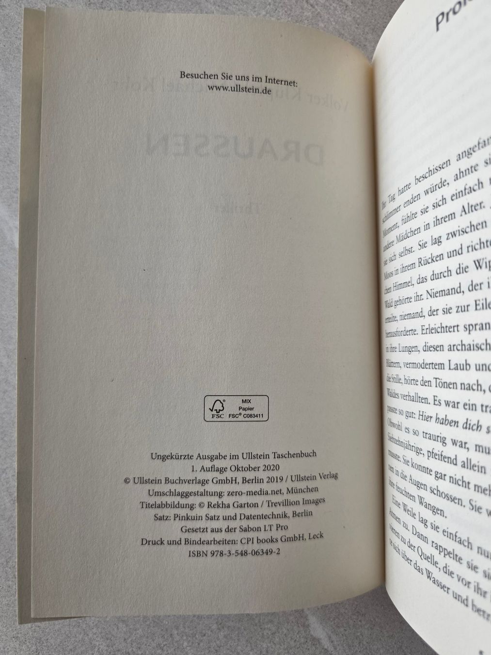 Bücher: Völker Klüpfel / Michael Kobr - Draussen – Gebraucht aus Kaiseraugst von Haubitz60 6