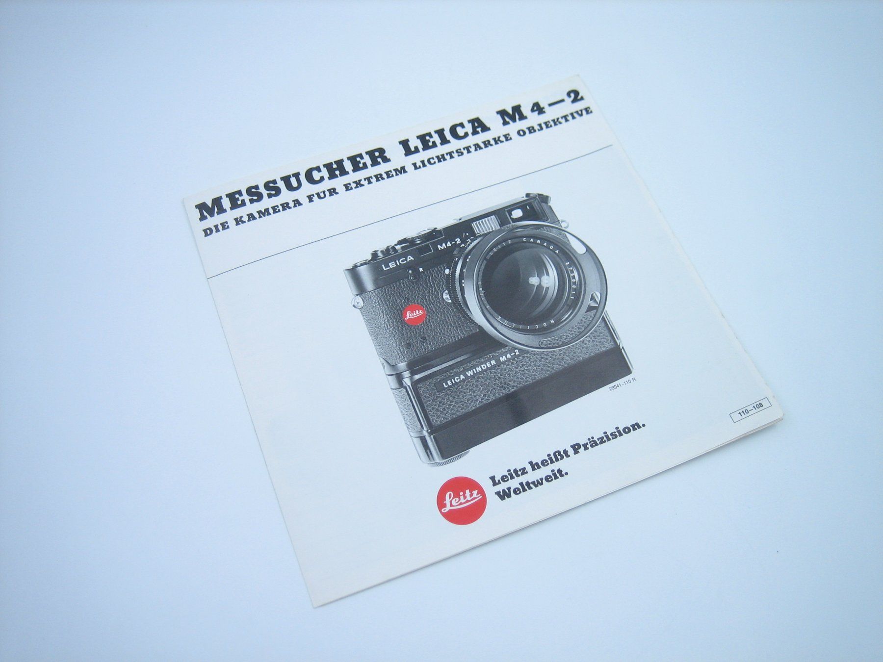 Leica Fotocamera: Leica M4-2 Messucher Werbeprospekt/Katalog – Usato da Zürich venduto da Tomi118 6