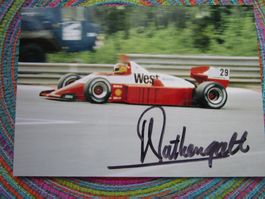 HUUB ROTHENGATTER FORMEL1 FAHRER AUTOGRAMMKARTE ANTIK