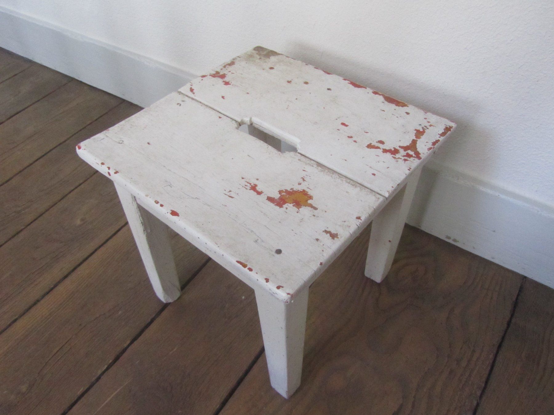 Tabourets: Hocker Holz weiss Shabby Chic, gebraucht – D'occasion à Seengen par mikelele 2