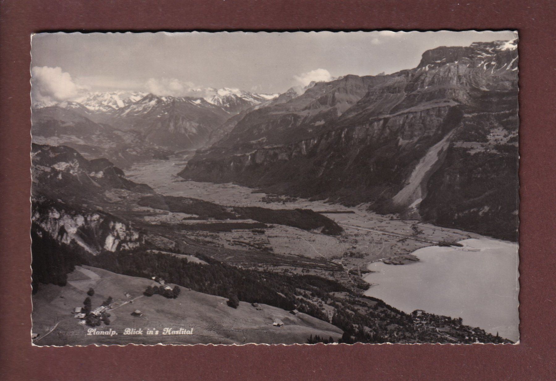Cartoline postali: PLANALP - Blick ins Haslital - 1964 – Usato da Pully venduto da nicecards