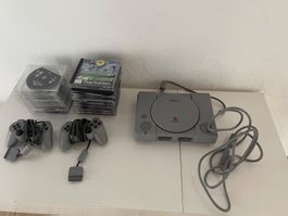 Sony Play Station 1 mit 2 Controllern und 36 Spielen