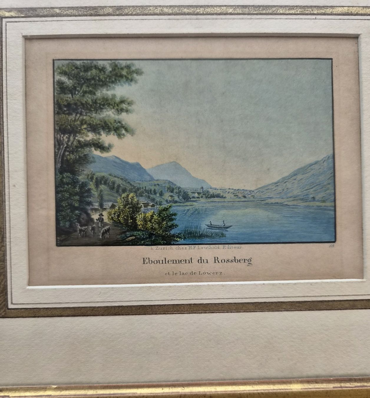 Incisioni: Eboulement du Rossberg – Usato da Biel/Bienne venduto da B.art 1