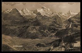 Interlaken, Panorama mit Jungfrau, Eiger
