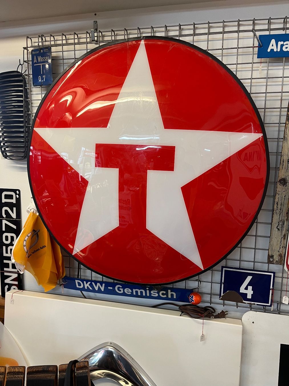 Texaco Insegne: Texaco - Leuchtreklame – Usato da Erlinsbach venduto da Stu-ff 3