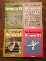 4xBuch Schweizer Armee Huber Frauenfeld 81 84 85 89