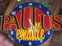 Emailschild mit Uhr "Paulus"