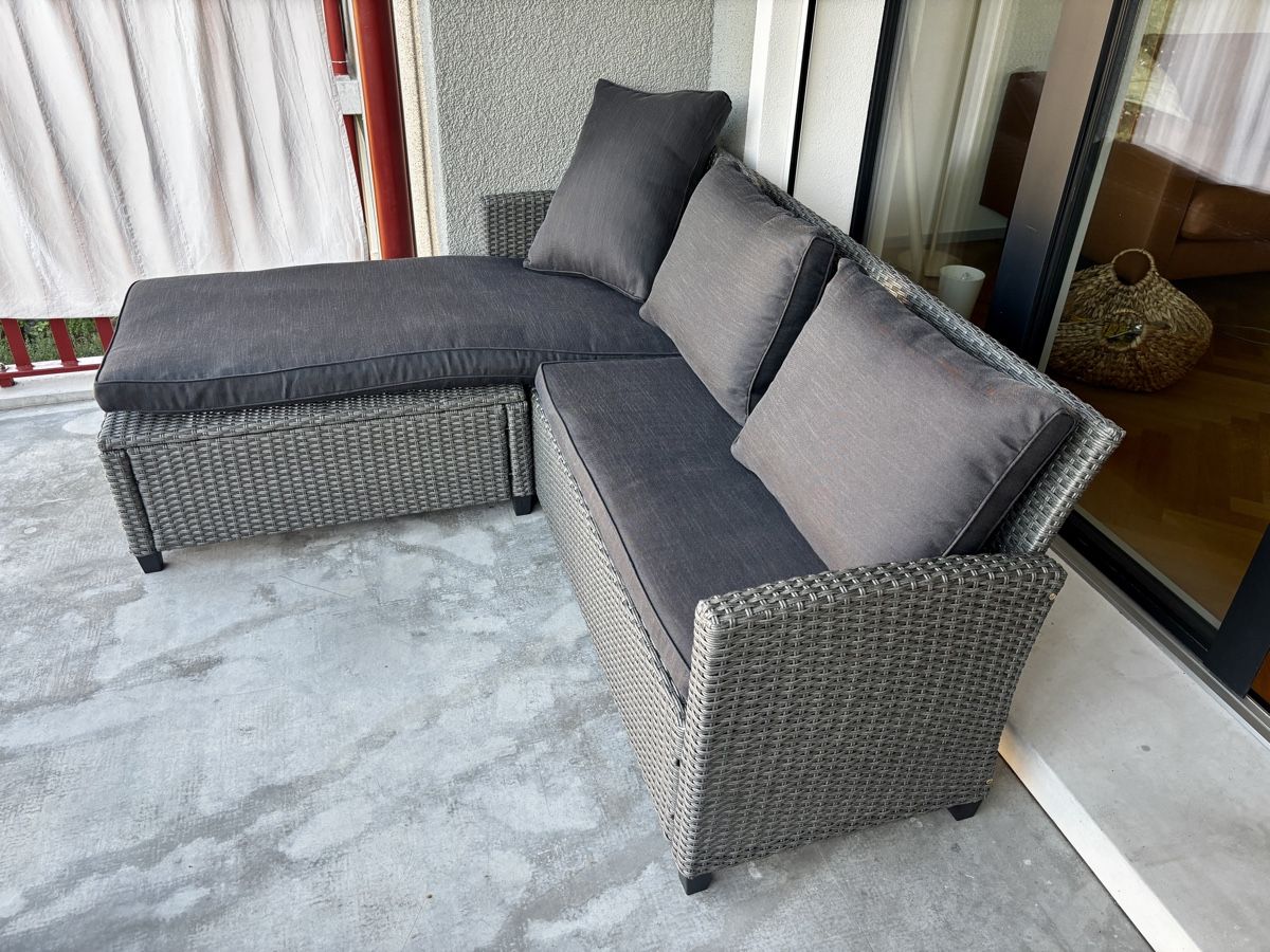 Divani: Gartensofa 3-Sitzer Anthrazit – Nuovo (secondo la descrizione) da Zürich venduto da Harrier12 3