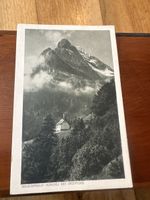 1922, Braunwald-Kirchli mit Ortsstock, Hotel Niederschlacht