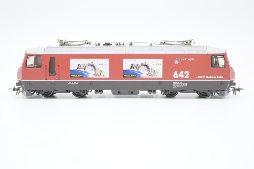 Bemo Modelleisenbahnen: Bemo 1259 112 RhB Ge 4/4 III 642 H0m DC Analog – Gebraucht aus Basel von Railfun 3