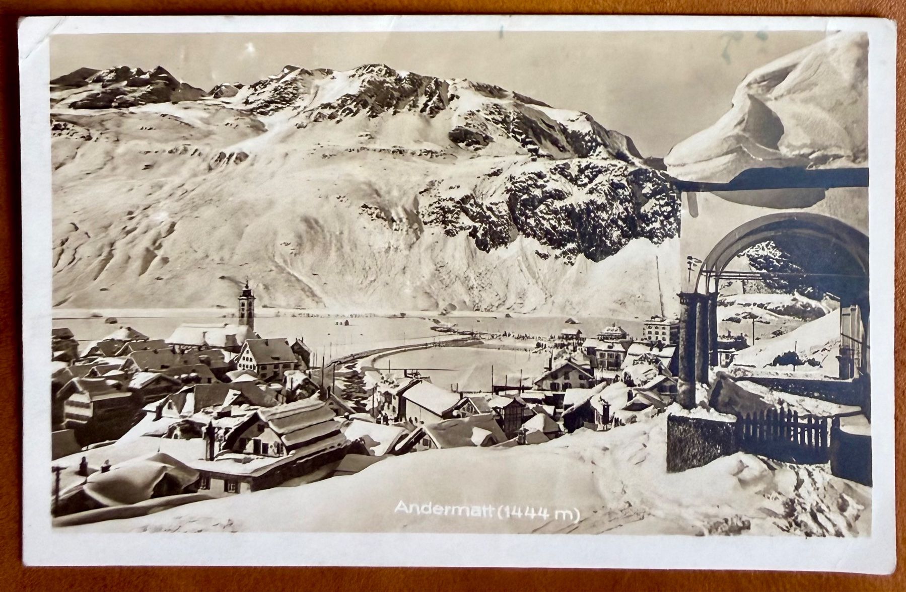 Cartoline postali: Andermatt -  Panorama winter 1926 – Usato da Lutry venduto da Ediego