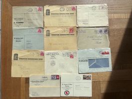 ENVDIV - 11 enveloppes/cartes affranchies s/thème CHAUSSURES