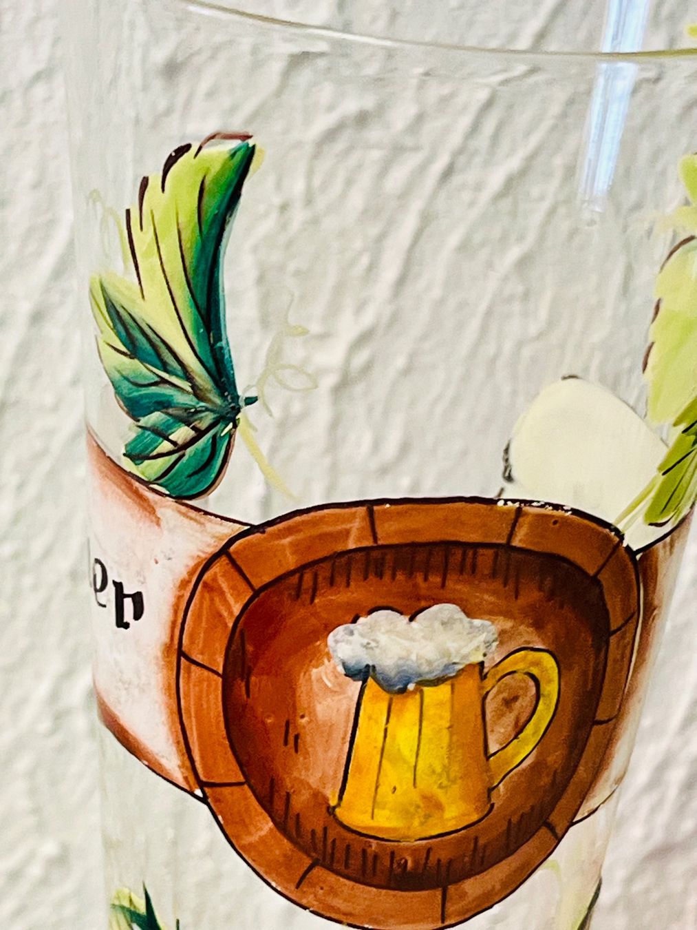 Bicchieri: Bierglas mit Emaillemalerei – Usato da Kandergrund venduto da honey-art_and_more 4