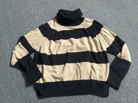 Rollkragenpullover Esprit schwarz beige 