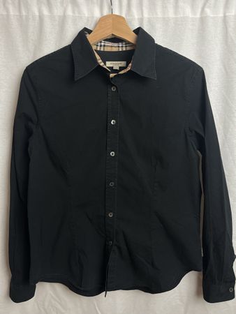 Chemise noire Burberry vintage